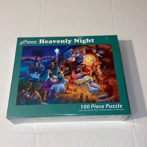 Vermont Christmas Company Heavenly Night New 100 Piece Puzzle